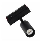 Black 10W magnetic track spot light with adjustable head