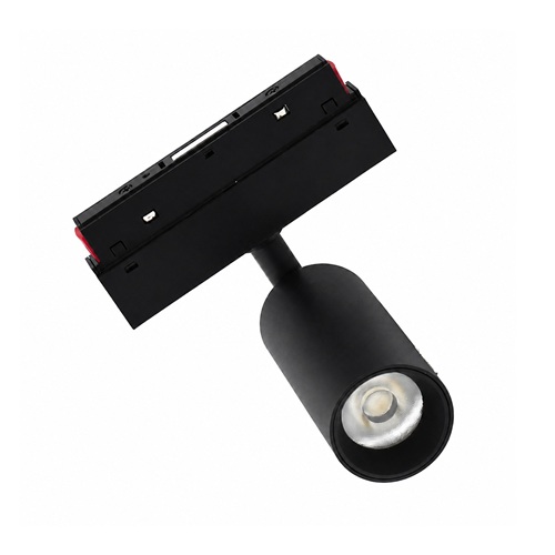 Black 10W magnetic track spot light with adjustable head