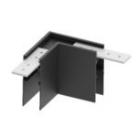 Black surface mount magnetic track L-joint connector