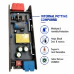 GT3 24V LED driver power supply with internal potting compound