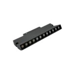 12W black adjustable Lego grille magnetic track light