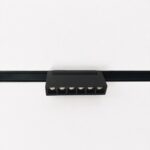 6W adjustable Lego grille magnetic track light installed on recessed track
