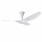 PO White Vortex ceiling fan with optional LED light