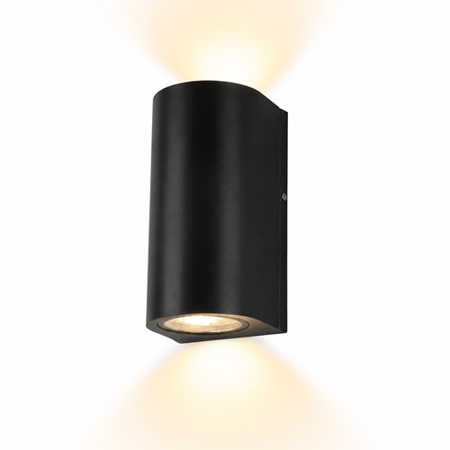 Stark Outdoor Up and Down Wall Light Stark black outdoor up and down wall light casting light in both directions