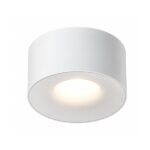 Glorior white halo surface mount downlight with warm white light
