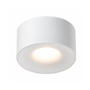 Glorior white halo surface mount downlight with warm white light