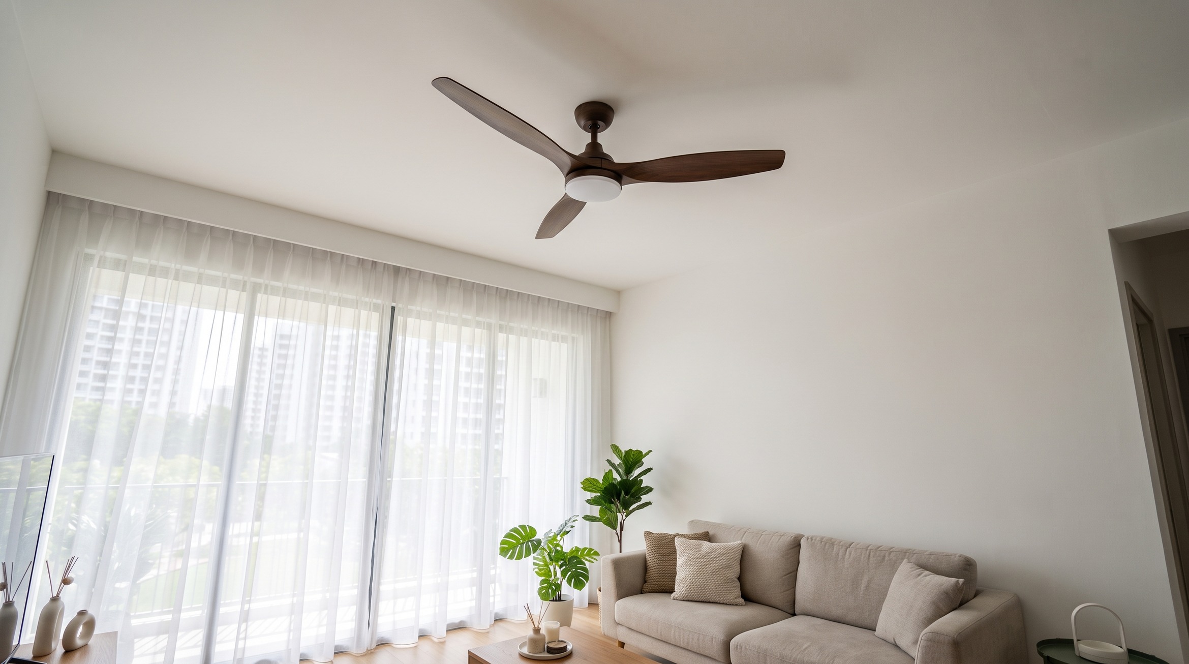 Best ceiling fan Singapore options with DC motor and LED light