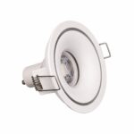 Halo V2 recessed downlight fitted with LED GU10 bulb
